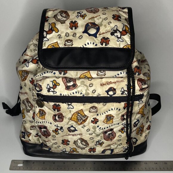 Walt Disney World Y2K Millenium 2000 Parks Icons Backpack Bag Pockets Adj Strap main image 12